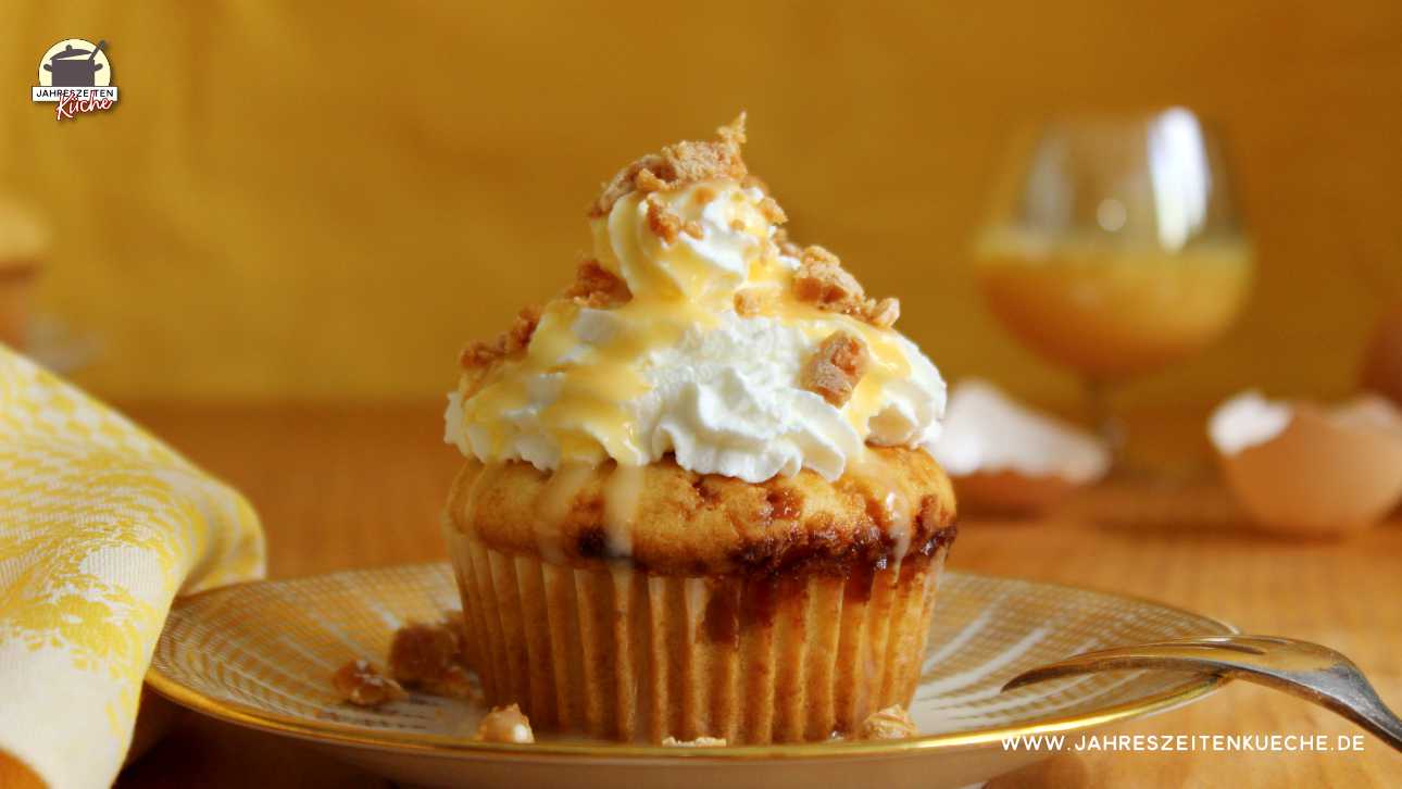 Saftige Eierlikör-Muffins mit Butterkaramell - sehr lecker!