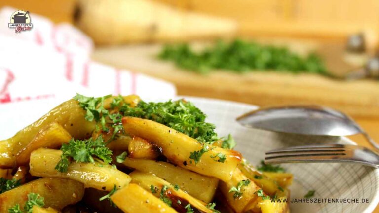 Glasierte Pastinaken mit Honig | englisches Rezept