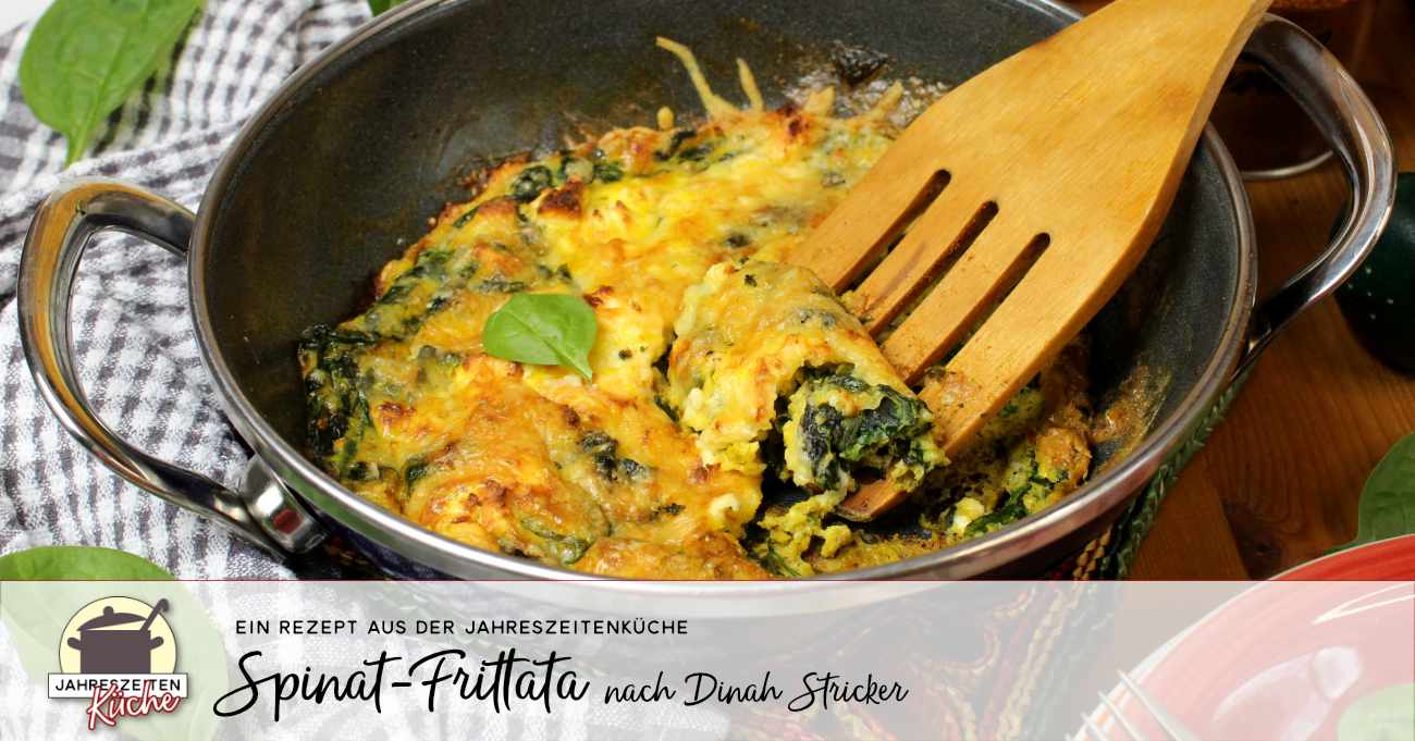 Schnelles Spinat-Frittata | Rezept nach Dinah Stricker