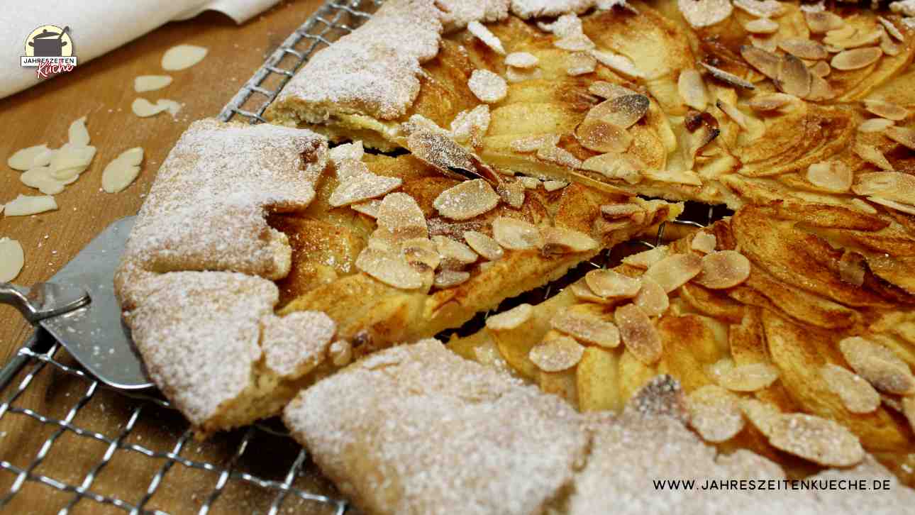 Apfel-Galette mit Zimt und Mandeln | Jahreszeitenküche
