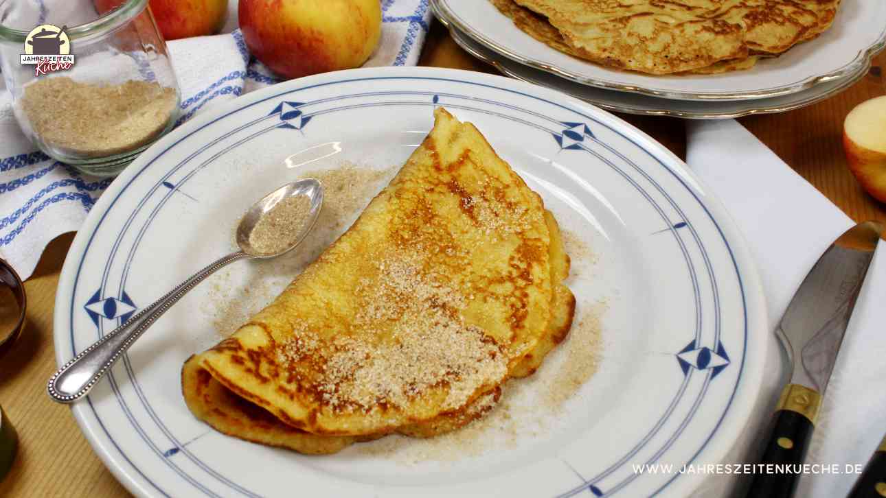 Fluffige Apfel-Pfannkuchen für ein Verwöhnfrühstück | Rezept