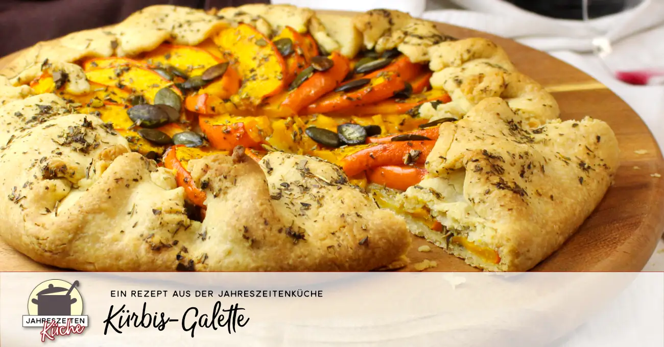 Vegane Kürbis-Galette