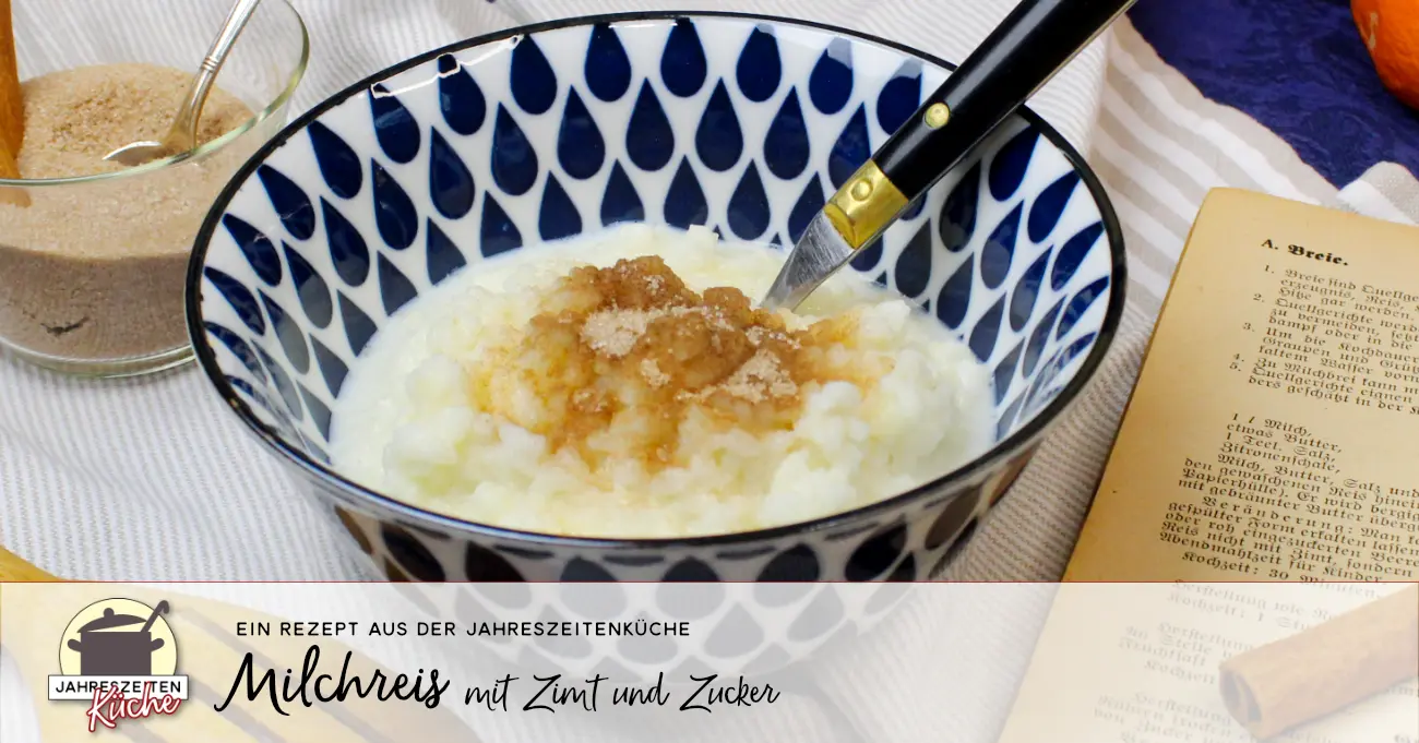 Milchreis mit Zimt und Zucker